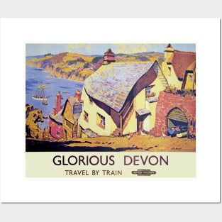 Vintage GWR Railway Devon Poster Posters and Art